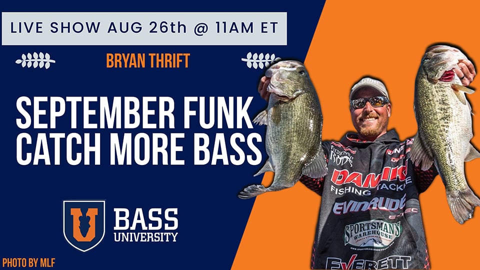 Bryan Thrift On September Water Temps, Pressure & Top Baits - August 26, 2025