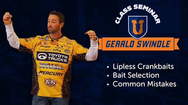 Lipless Crankbaits - Gerald Swindle