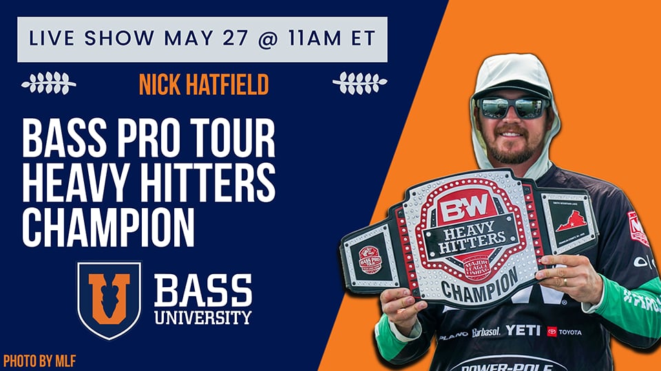 Post Spawn Smith Mountain Lake: Heavy Hitters Champ Nick Hatfield - May 27, 2025