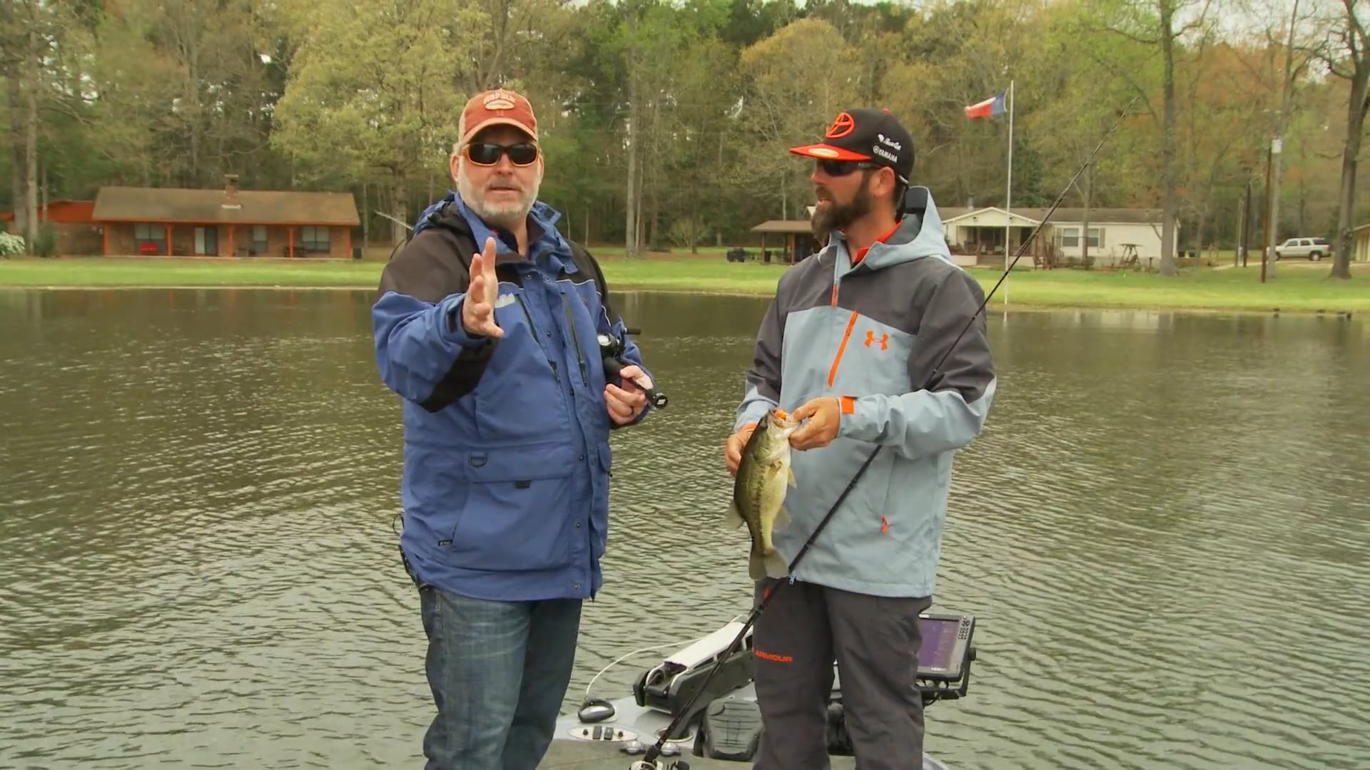 Spring Fishing Dropping Water - Mike and Pete On the Water
