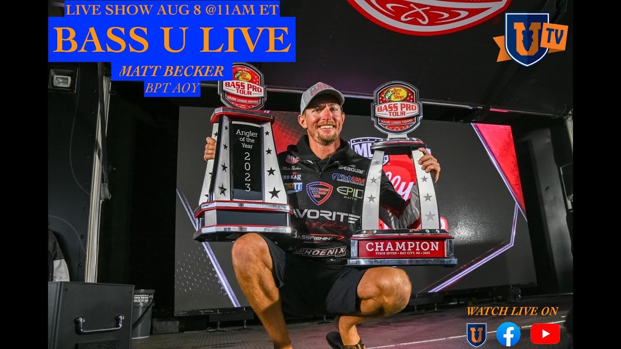 Bass Pro Tour Angler of The Year Matt Becker - August 2023