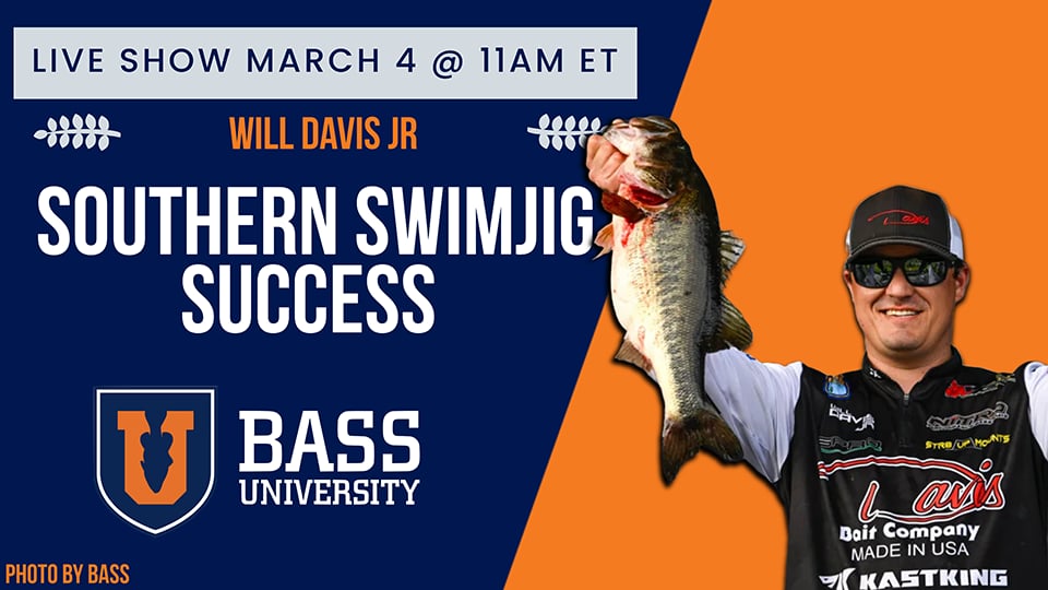 Will Davis Jr.'s Best Swim Jig Tips For Bass - Recorded March 4, 2025