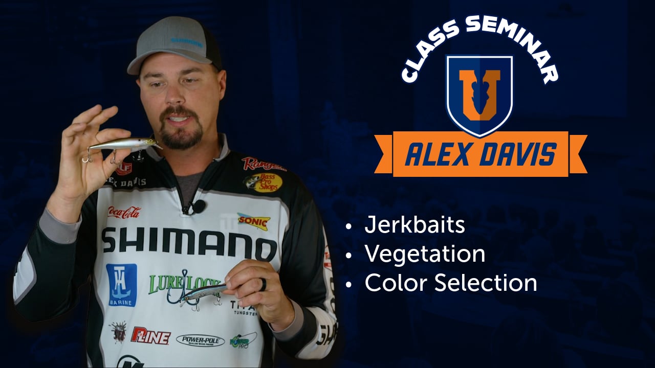 Jerkbait Bass Fishing in Grass - Alex Davis