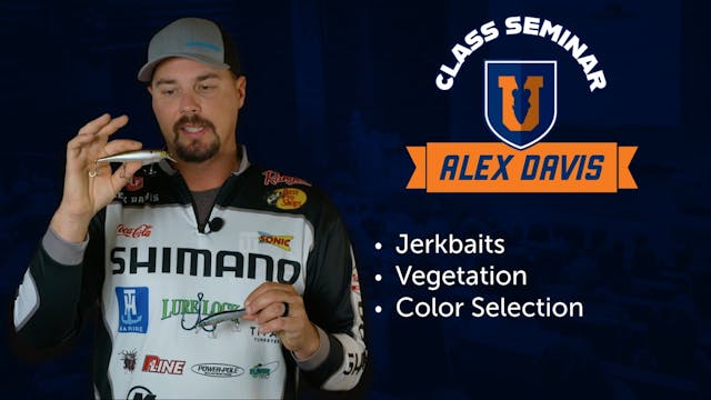 Jerkbait Bass Fishing in Grass - Alex...