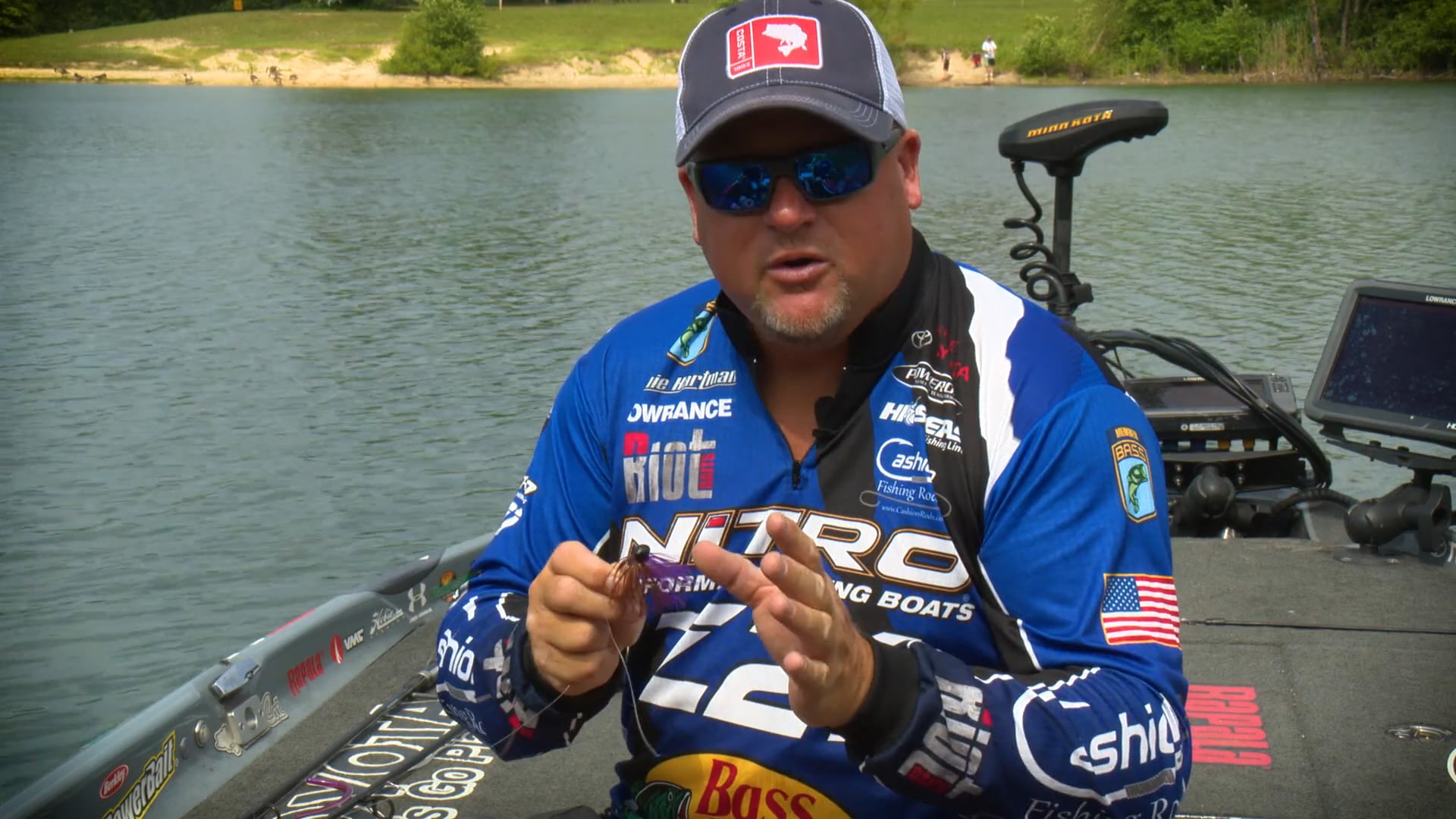 Smallmouth Bass Football Jig Fishing - Hartman