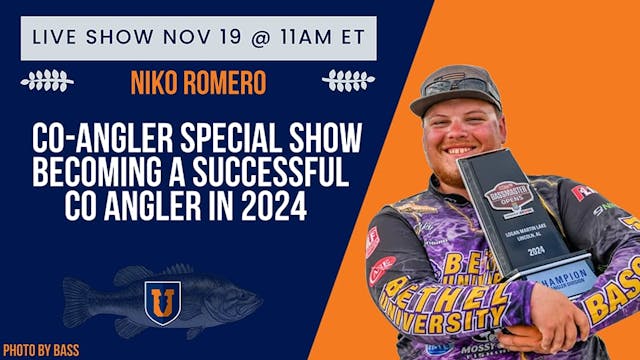 Niko Romero's Co-Angler Tips For The ...