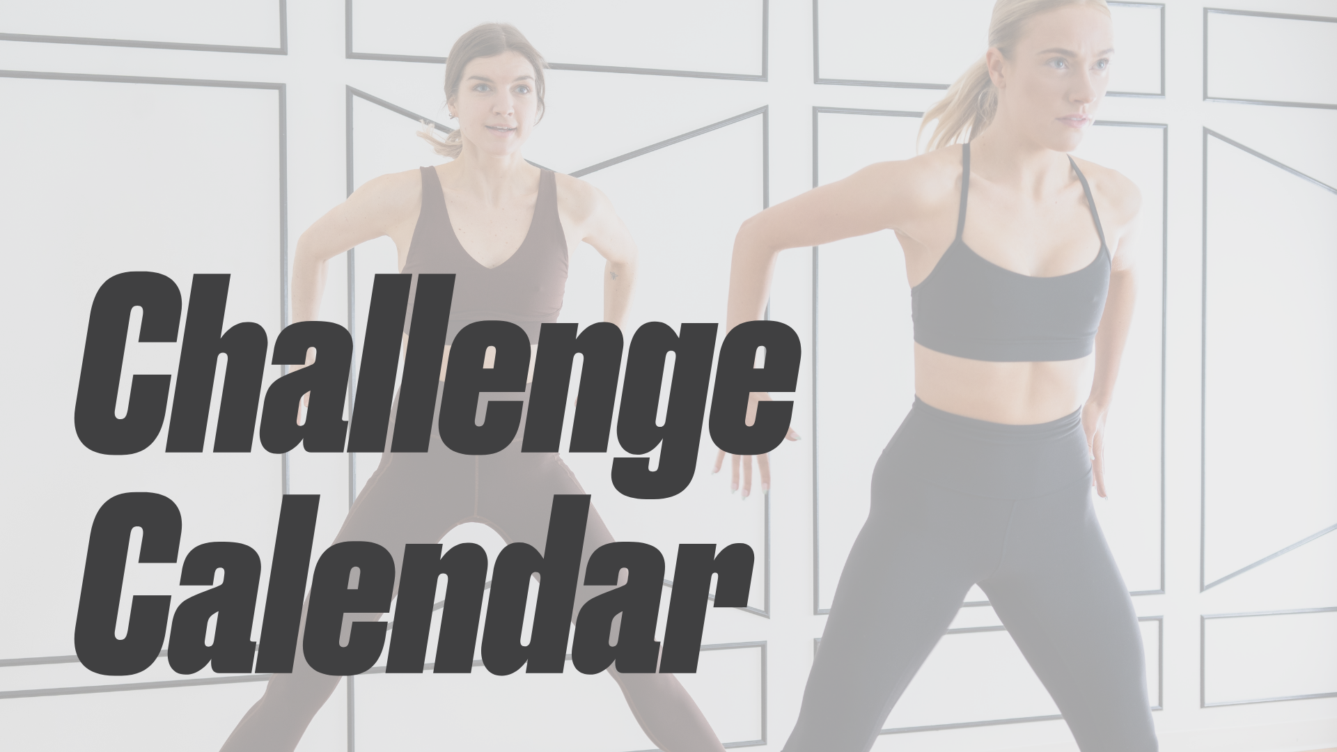 30 Day Challenge Calendar