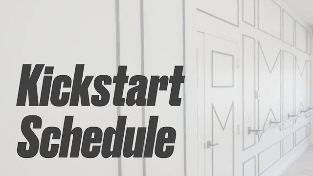 14 Day Kickstart Schedule