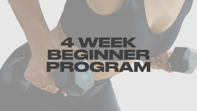 4 Week: Beginner Guided Program - Barre Belle Online