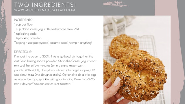 Two Ingredient Oat Bagels