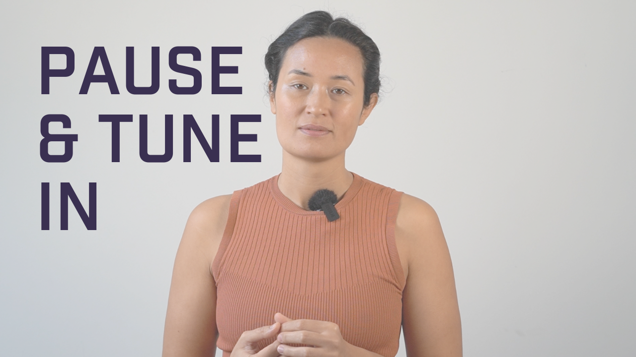 Principle No 1: Pause & Tune In