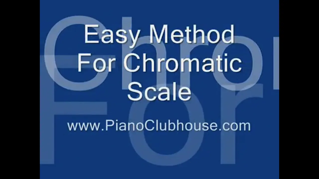 Right Hand Chromatic Scale (Tj) - Music Theory Tutorials - The C-Dub ...
