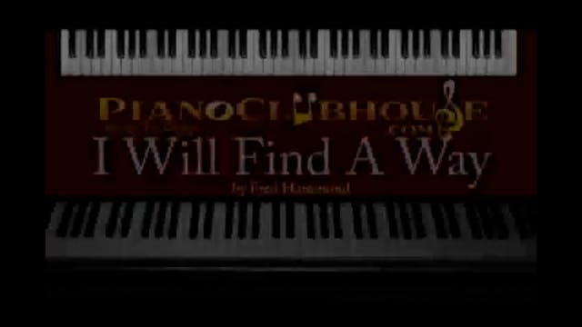 I Will Find A Way (Fred Hammond)