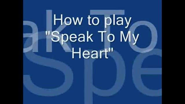 Speak To My Heart (Donnie McClurkin)