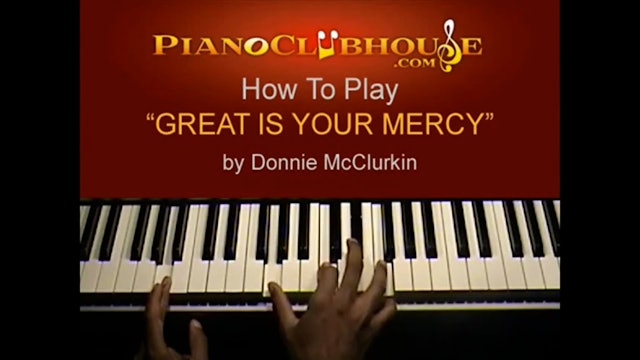 Great Is Your Mercy (Donnie McClurkin)