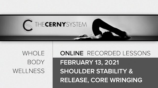 02.13.21 Shoulder stability & release...