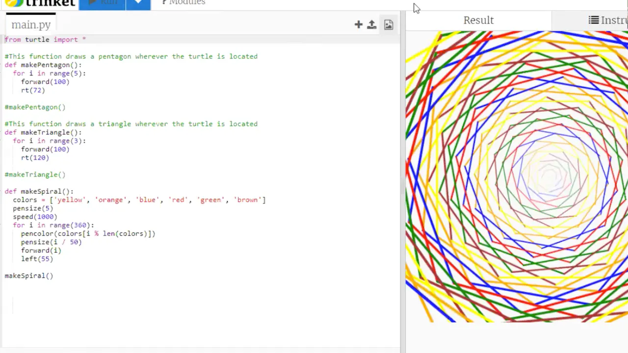 Ep 1: Mutli-Color Spiral in Python - theCoderSchool AppStream