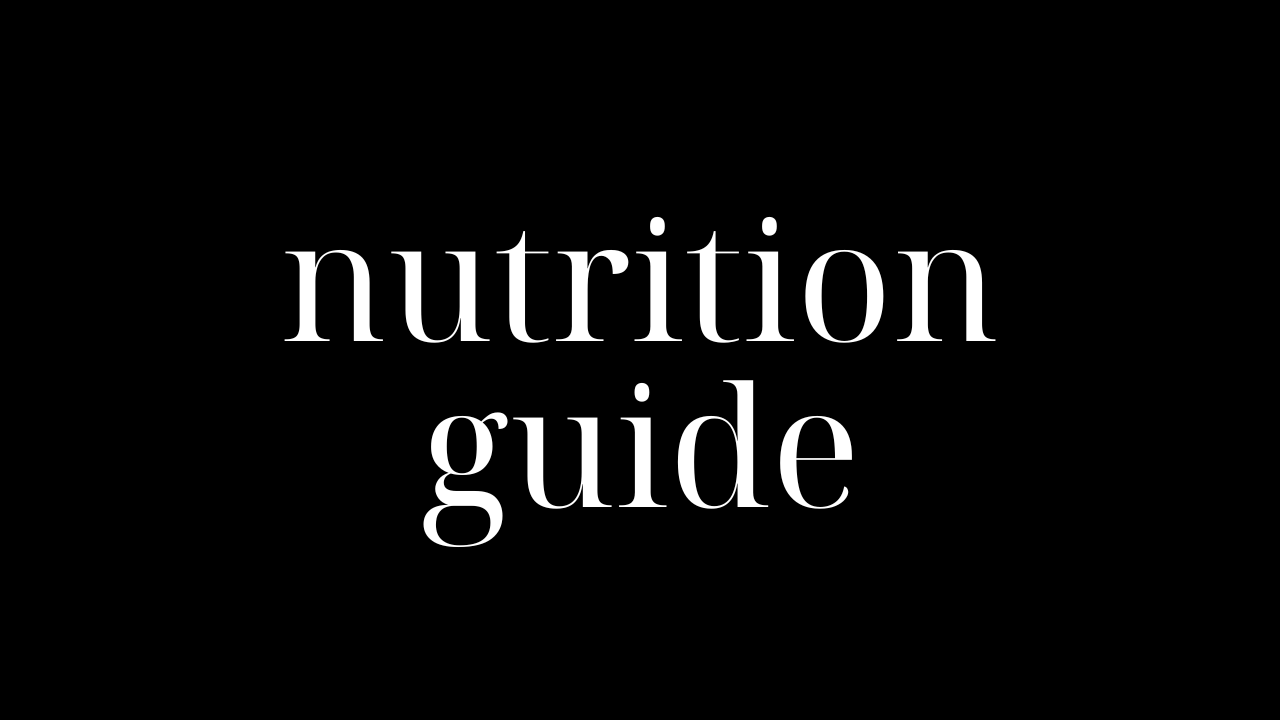 EAT BEAUTIFUL NUTRITION GUIDE