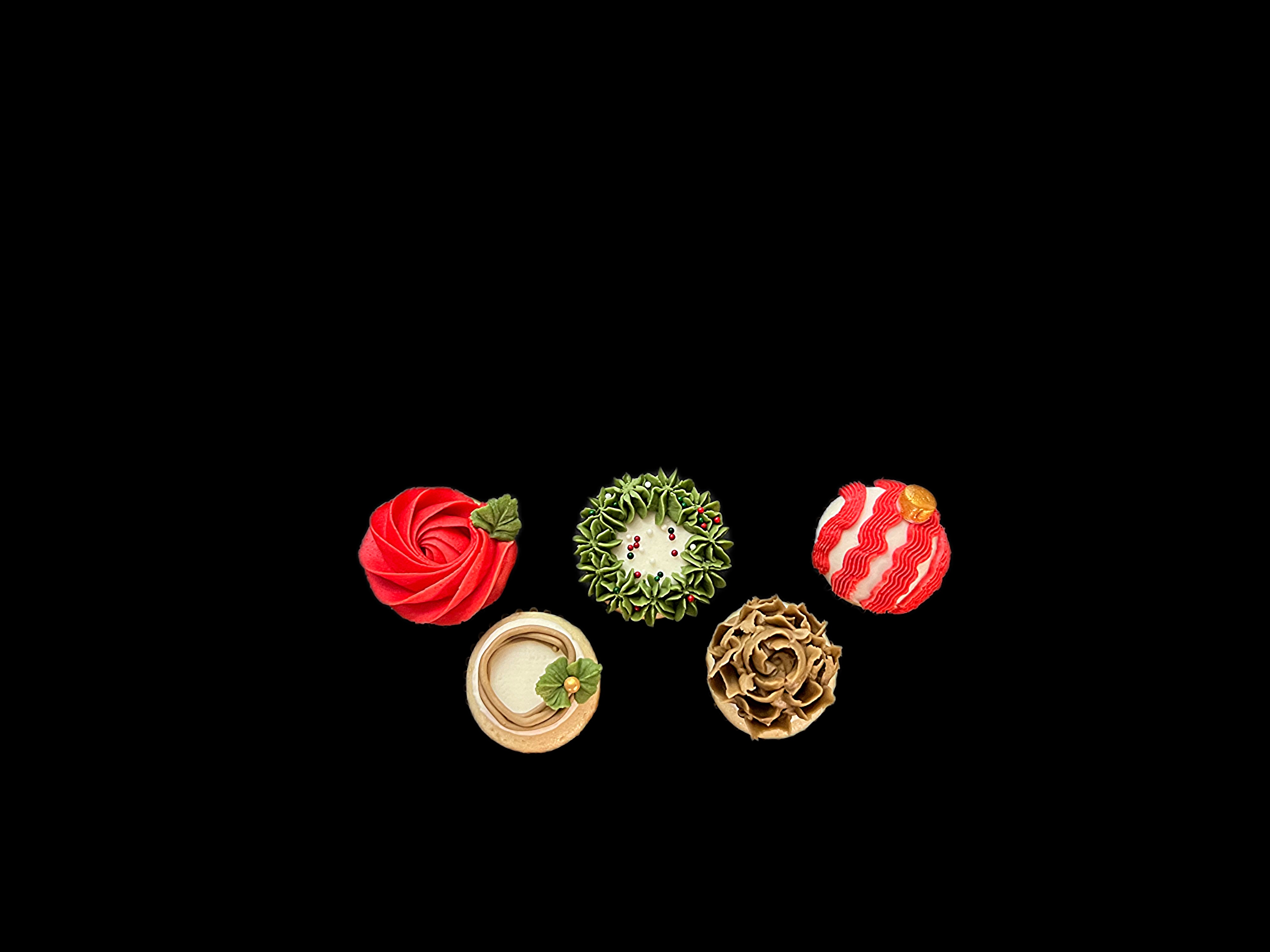 Mini Christmas Cupcakes