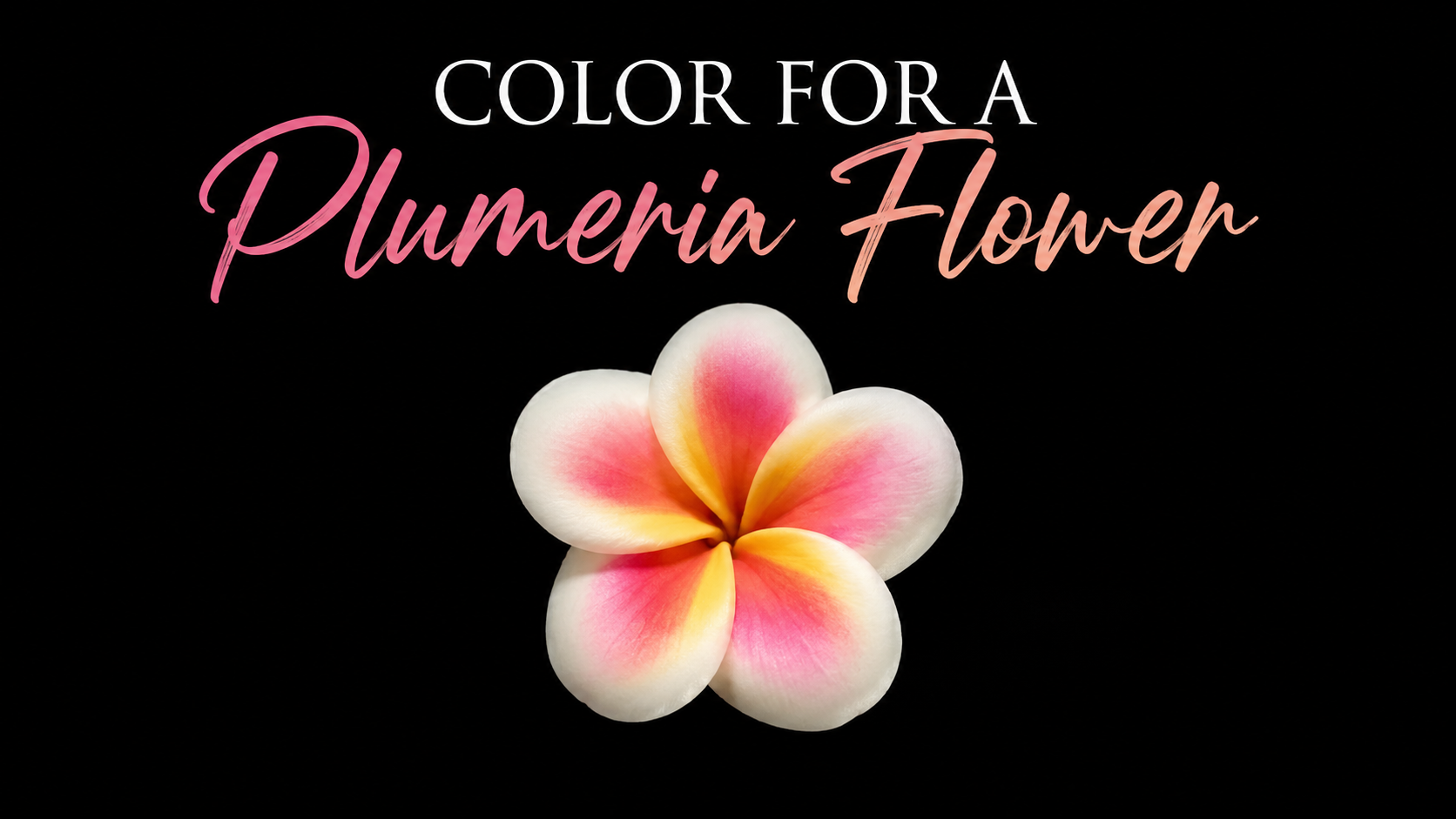 Color for a Plumeria Flower