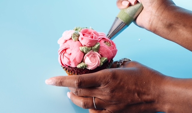 Floral Cupcake