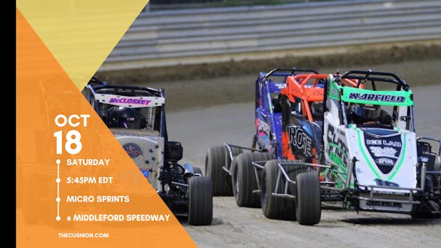 PPV Sat Oct 18 // Micro Sprints @ Middleford