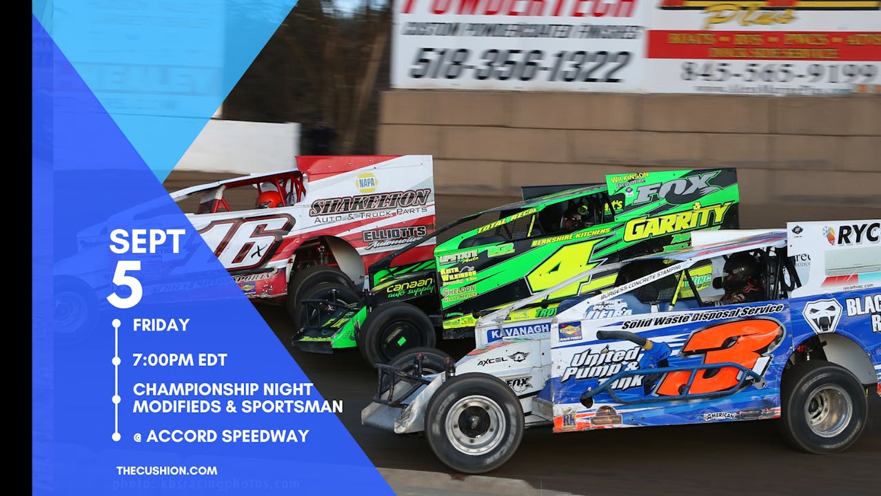 PPV Fri Sept 5 // Champ Night Modifieds @ Accord