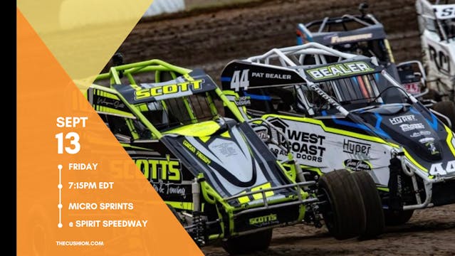 VOD Sept 13, 2024 // Micro Sprints @ Spirit 