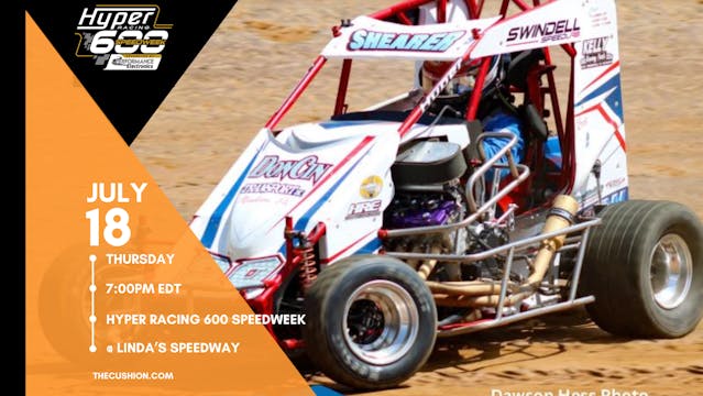 VOD Thurs July 18 // 600 Speedweek 5 @ Linda's