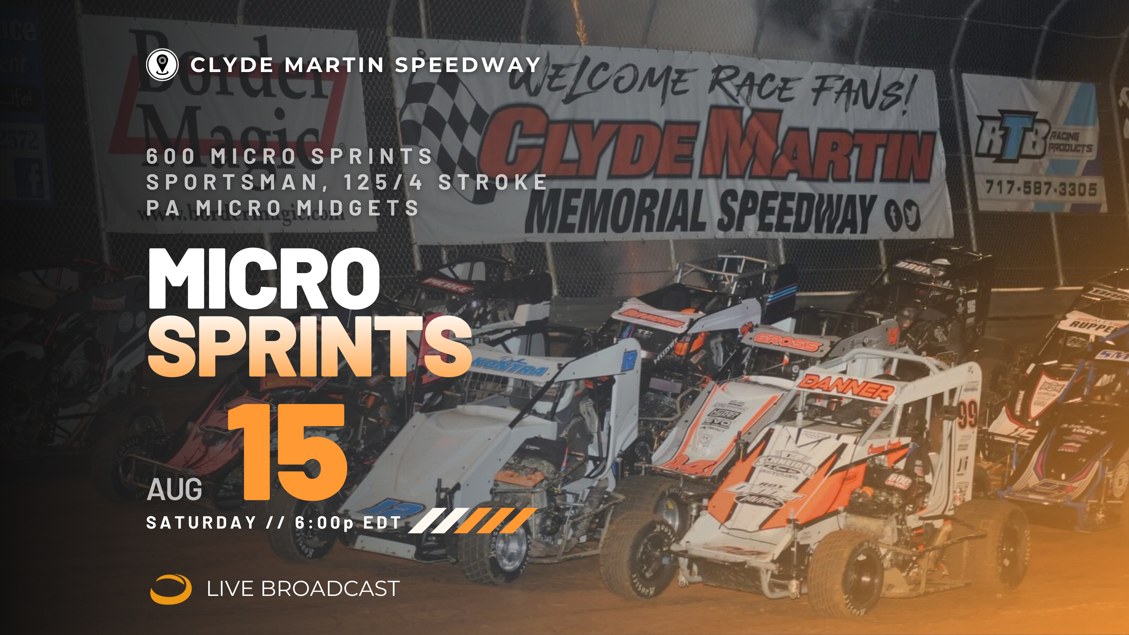 PPV Sat Aug 15 // Micro Sprints @ Clyde Martin