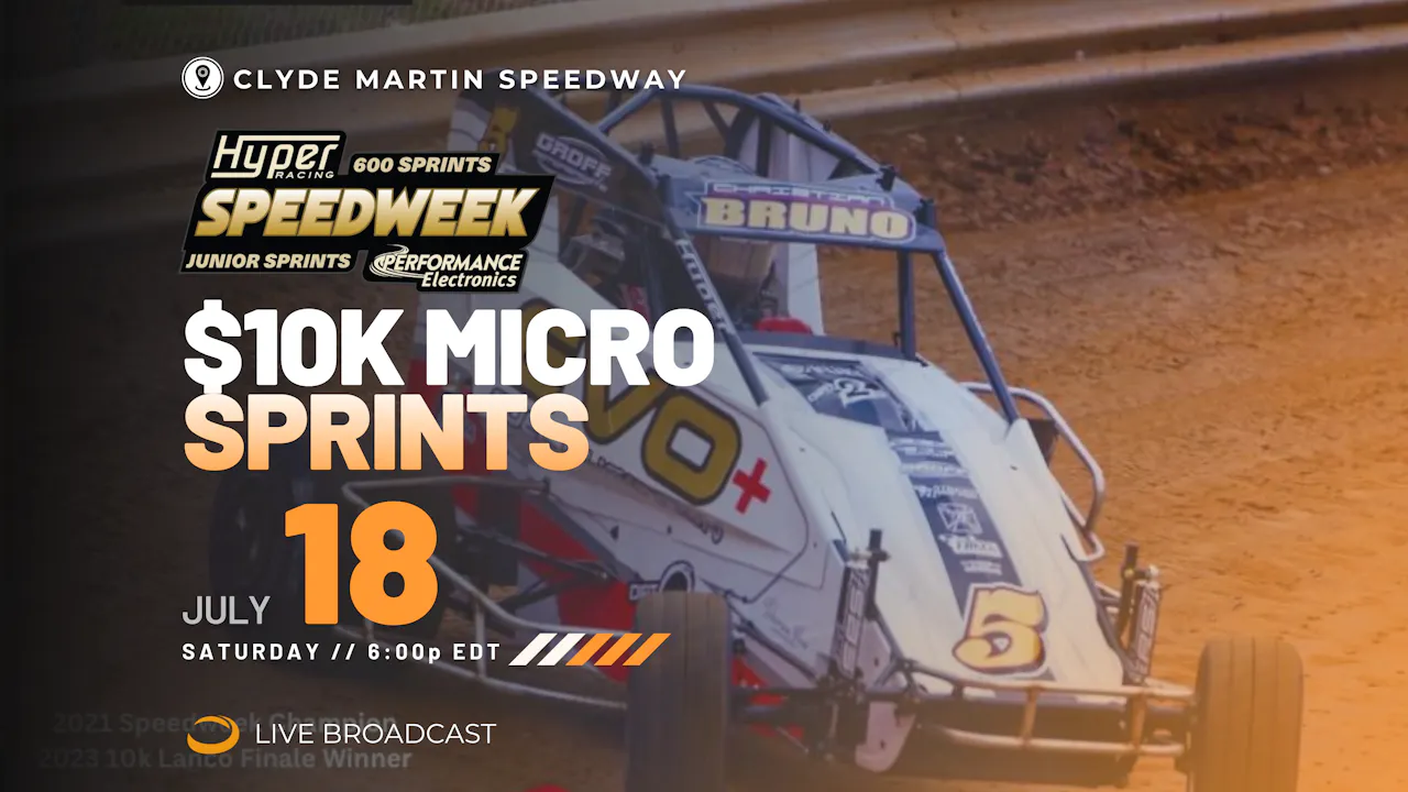 PPV Sun Jul 19 // $10k Speedweek n7 @ Clyde Martin