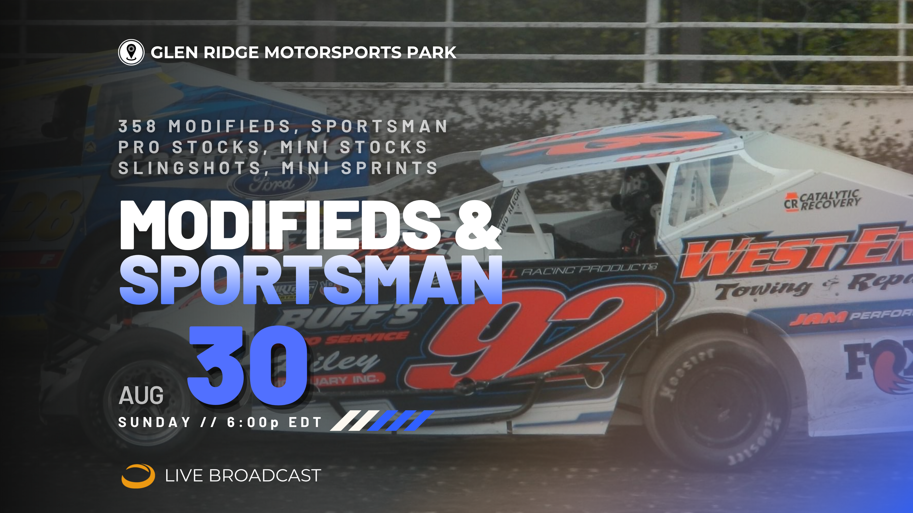 PPV Sun Aug 30 // Modifieds @ Glen Ridge
