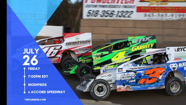 PPV Fri July 26 // Modifieds @ Accord Speedway