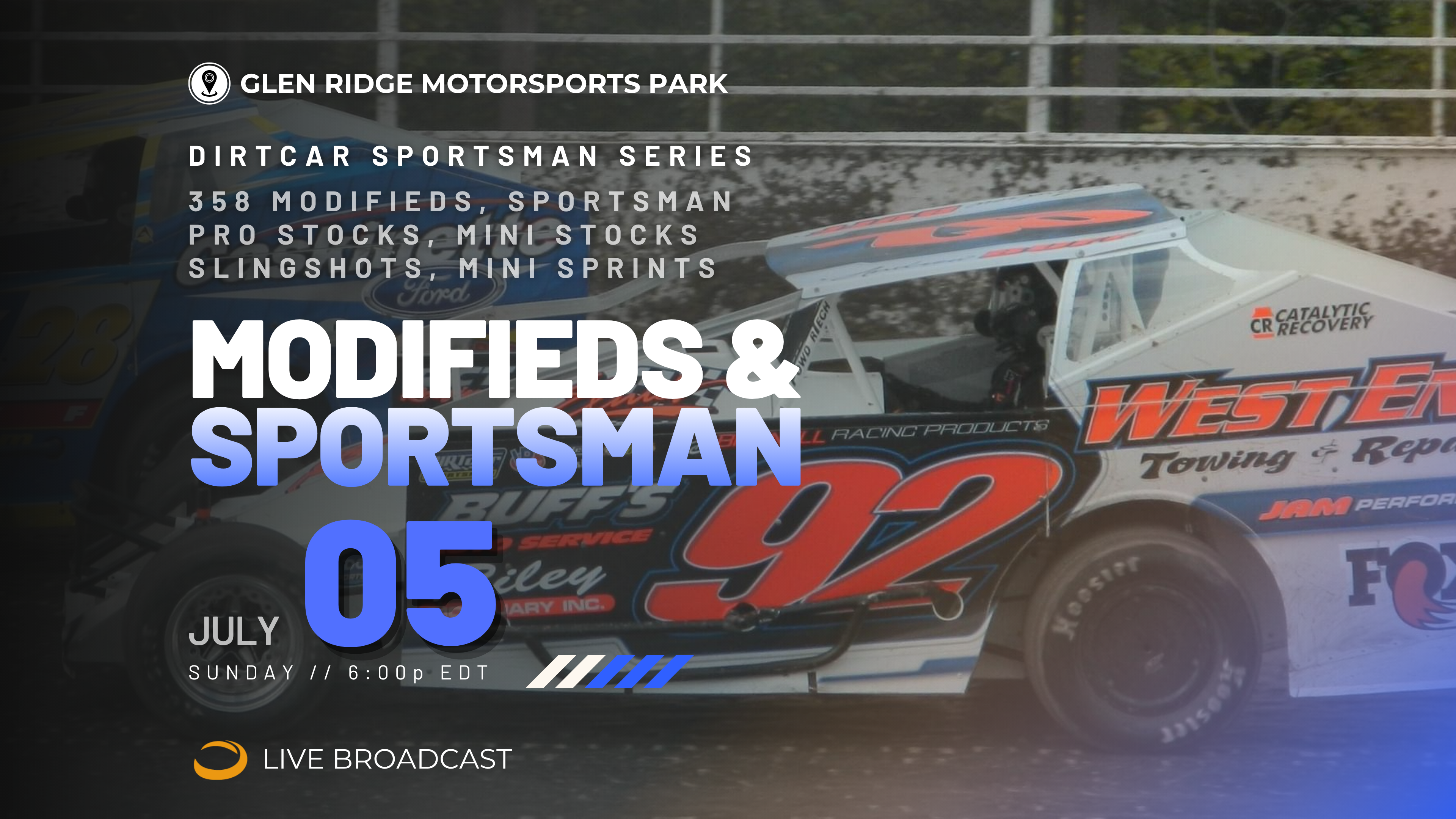 PPV Sun July 5 // DIRTcar Sportsman @ Glen Ridge
