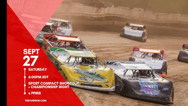 PPV Sat Sept 27 // SCDRA + RUSH Late Models @ PPMS