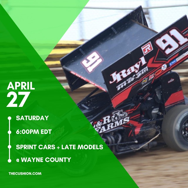 LIVE Sat April 27 // 410 Sprints + SLM @ Wayne County Speedway