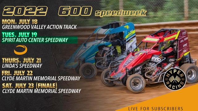 VOD | 600 Speedweek Night 2 @ Bridgeport's Spirit Speedway July 19, 2022 - Part 2