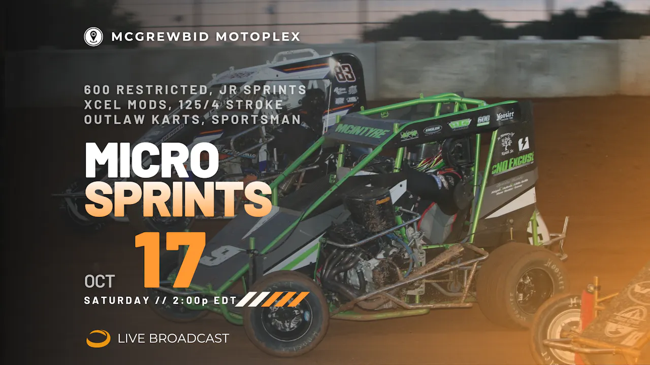 PPV Dat Oct 17 // Micro Sprints @ McGrewBid