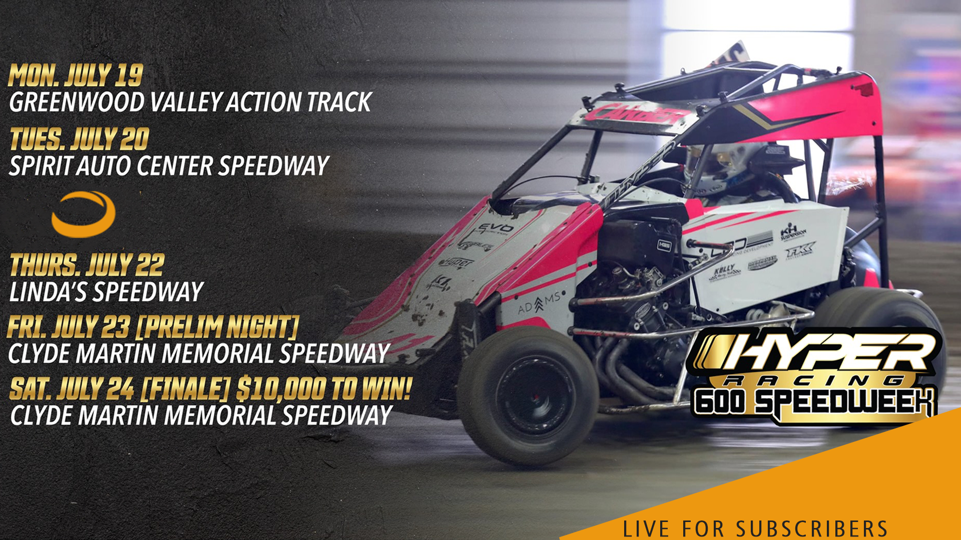 VOD | 600 Speedweek Night 4 @ Linda's Speedway Juiy 22, 2021