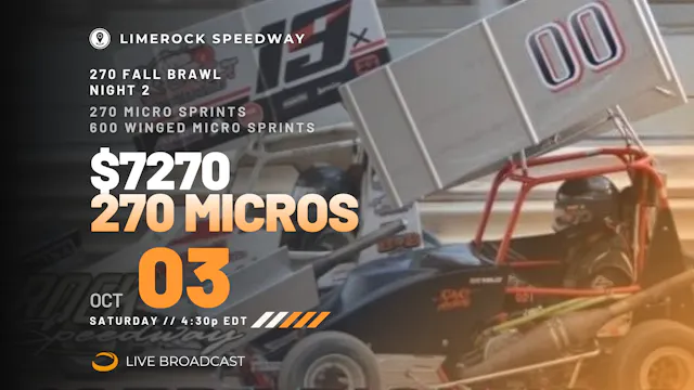 PPV Sat Oct 3 // 270 Fall Brawl Night 2 @ Limerock