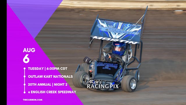 VOD 08.06.24 // Outlaw Dirt Kart Nationals 2 @ English Creek Speedway