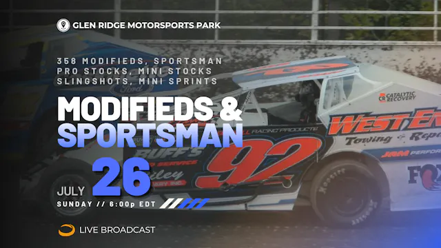PPV Sun July 26 // Modifieds @ Glen Ridge