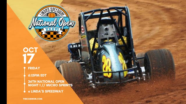 VOD 10.17.25 // 36th National Open Night 1 Micro Sprints @ Linda's Speedway