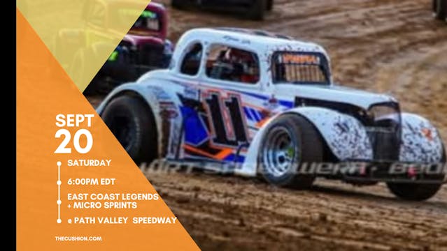 LIVE Sat Sept 20 // Legends + Micro Sprints @ Path Valley Speedway