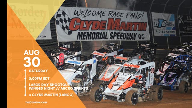 PPV Sat Aug 30 // Shootout Night 1 @ Clyde Martin