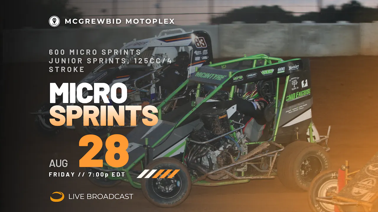 PPV Fri Aug 28 // Micro Sprints @ McGrewBid