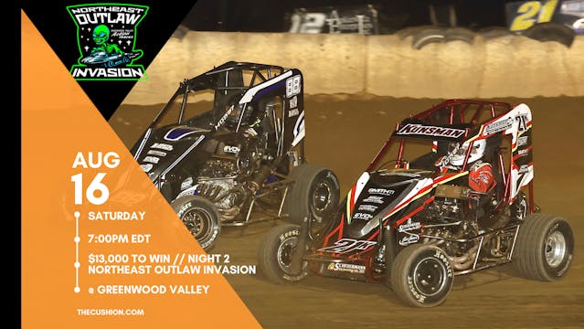 PPV Sat Aug 16 // $13k Outlaw Invasion @ Greenwood