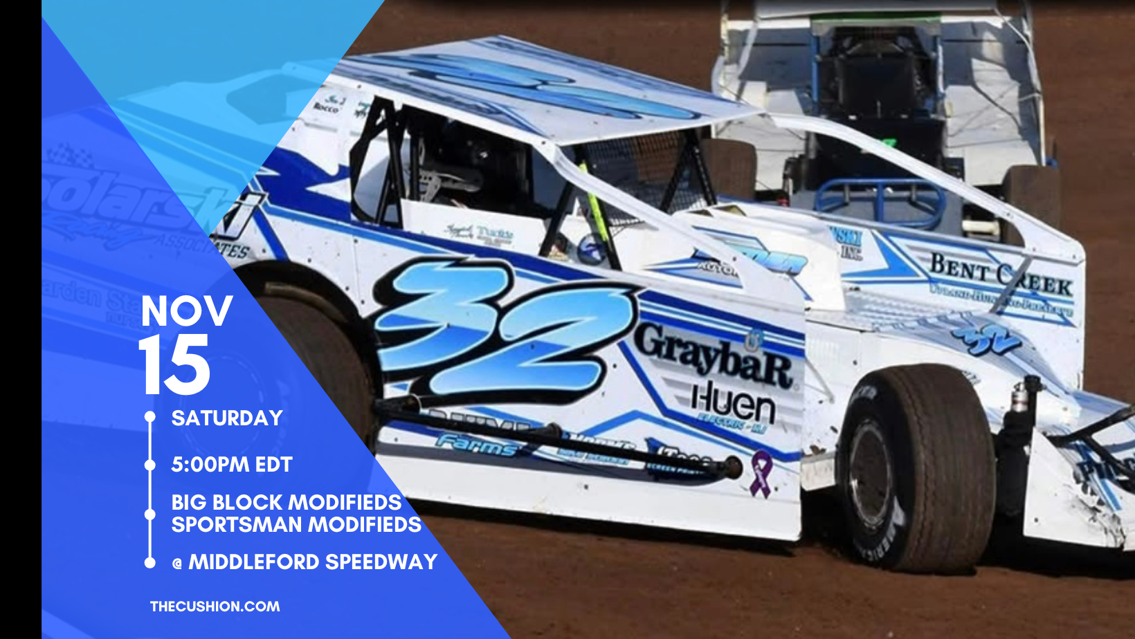 CANCELED Sat Nov 15 // Big Block & Sportsman Modifieds @ Middleford Speedway