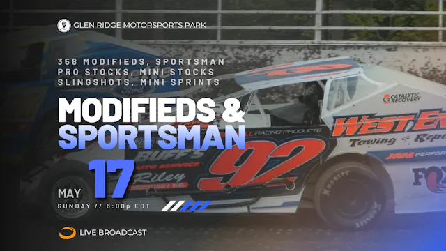 PPV Sun May 17 // Modifieds @ Glen Ridge