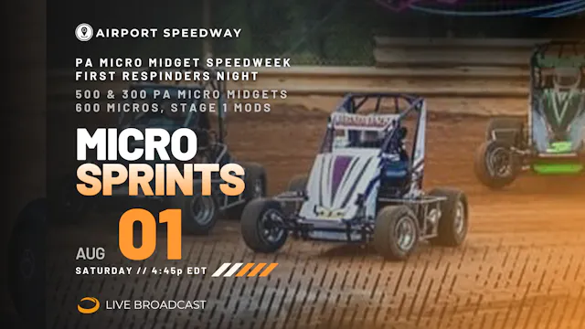 LIVE Sat 08.01 // PA Micro Midget Speedweek Nite 5 @ Airport